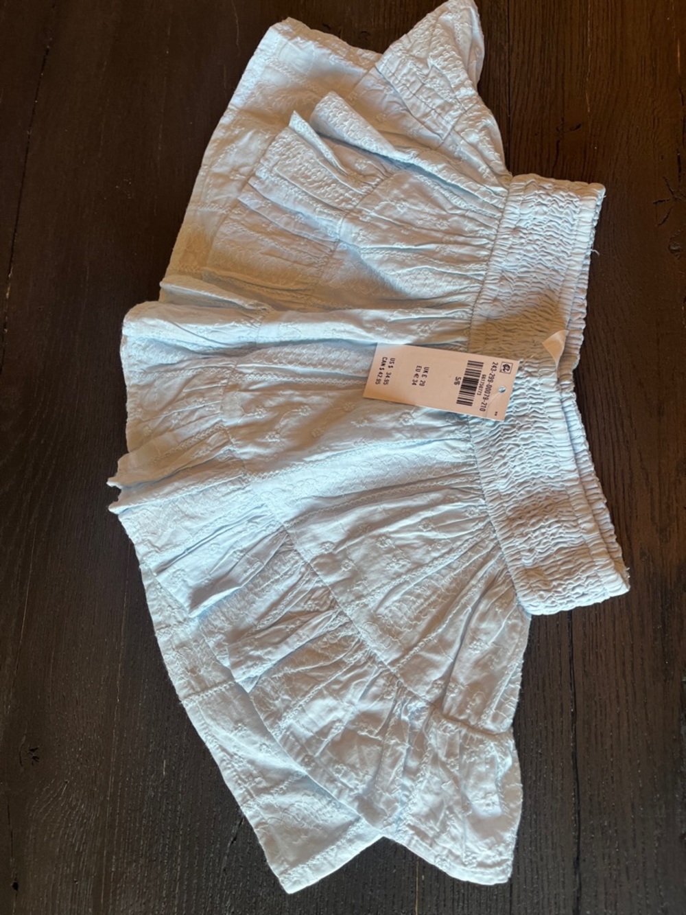 abercrombie kids Light Blue Textured Skort